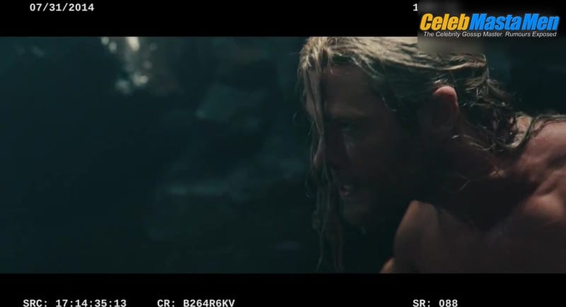 Chris Hemsworth Shirtless Scene in Avengers: Age Of Ultron