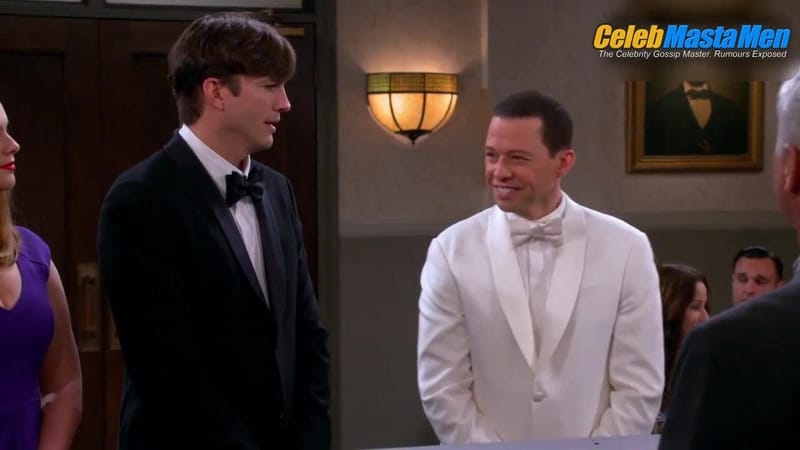Ashton Kutcher and Jon Cryer Sexy Scene from Two And A Half Men