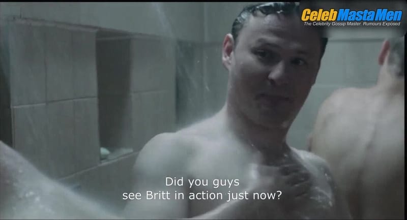 Shenja Lacher, Hanno Koffler, Max Riemelt and Oliver Brocker Penis, Shirtless Scene from Free Fall