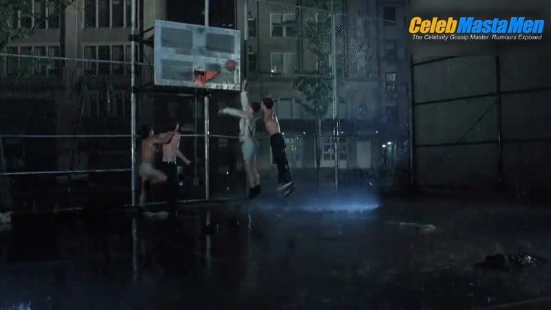 Leonardo DiCaprio, James Madio, Patrick McGaw and Mark Wahlberg Shirtless, Butt Scene from The Basketball Diaries