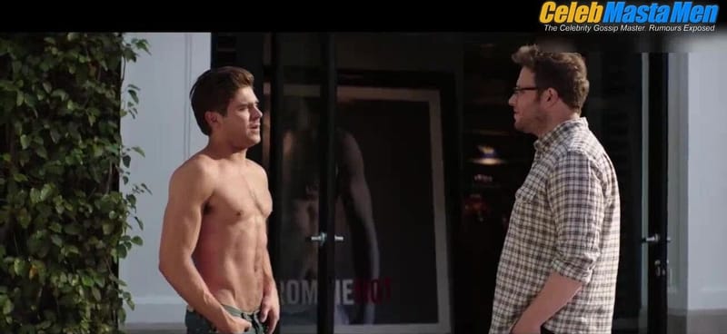 Seth Rogen and Zac Efron Shirtless, Sexy Scene from Neighbors