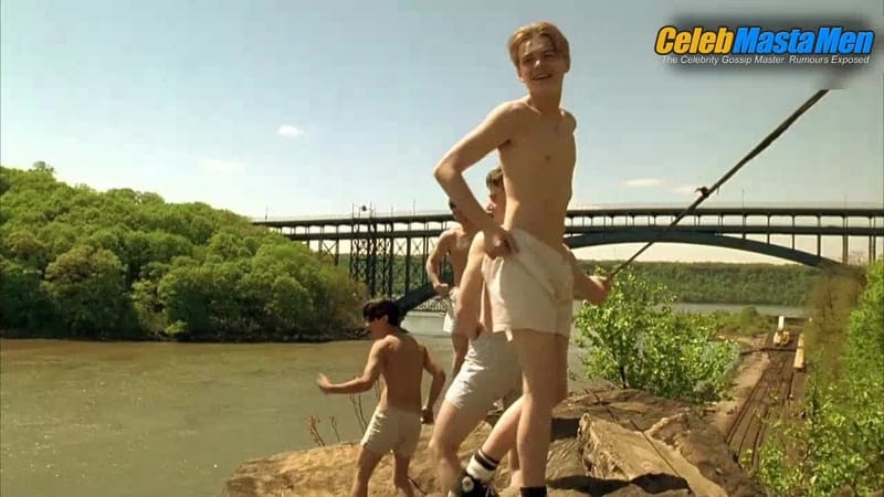 Leonardo DiCaprio, James Madio, Patrick McGaw and Mark Wahlberg Shirtless,Underwear Scene from The Basketball Diaries