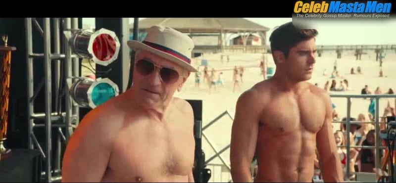 Zac Efron, Robert De Niro, Jake Picking and Michael Hudson Shirtless Scene from Dirty Grandpa