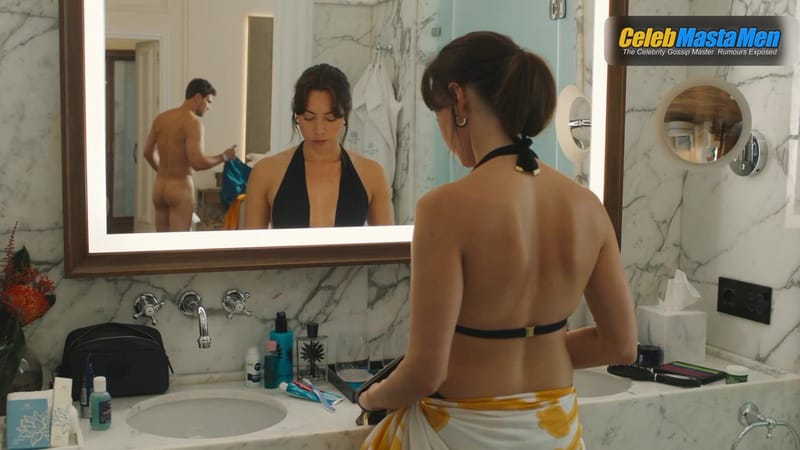 Theo James Swimsuit and Shirtless Scene from The White Lotus