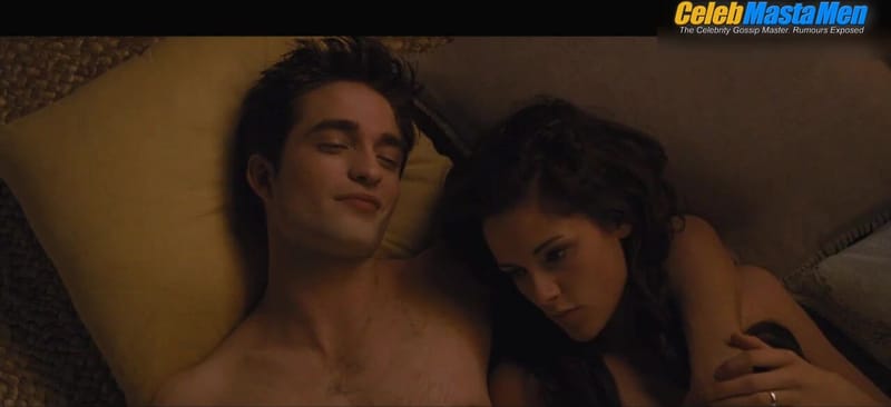 Robert Pattinson Shirtless, Sexy Scene from The Twilight Saga Breaking Dawn - Part 2