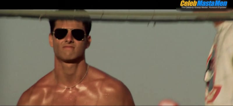 Rick Rossovich, Tom Cruise and Val Kilmer Shirtless Scene in Top Gun