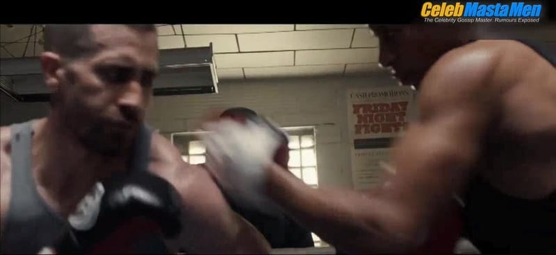 Jake Gyllenhaal and Miguel Gomez Hot Scene from Southpaw