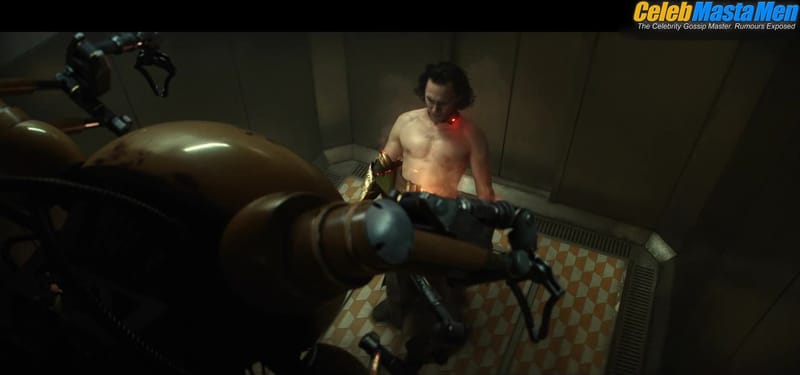 Tom Hiddleston Goes Shirtless in Scene from Loki