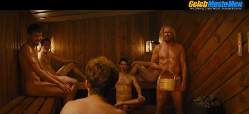 Rune Temte and Taron Egerton Sexy Scene from Eddie The Eagle