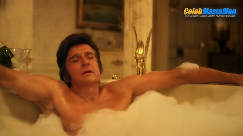 Matt Damon and Michael Douglas Shirtless, Butt Scene from Behind The Candelabra