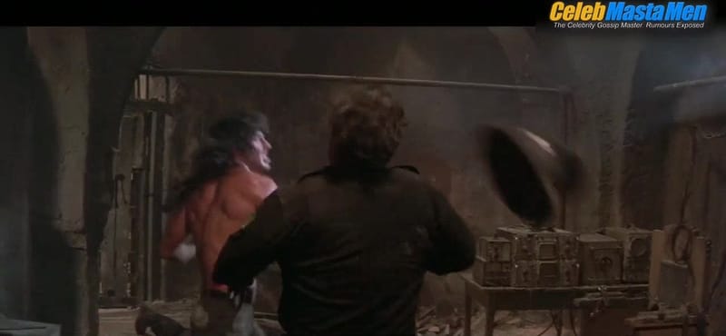 Sylvester Stallone Shirtless, Sexy Scene from Rambo Iii