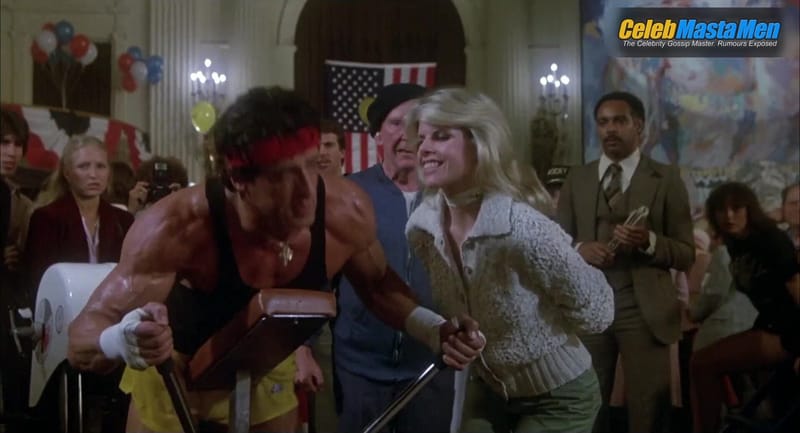 Sylvester Stallone and Mr. T Shirtless Scene from Rocky Iii