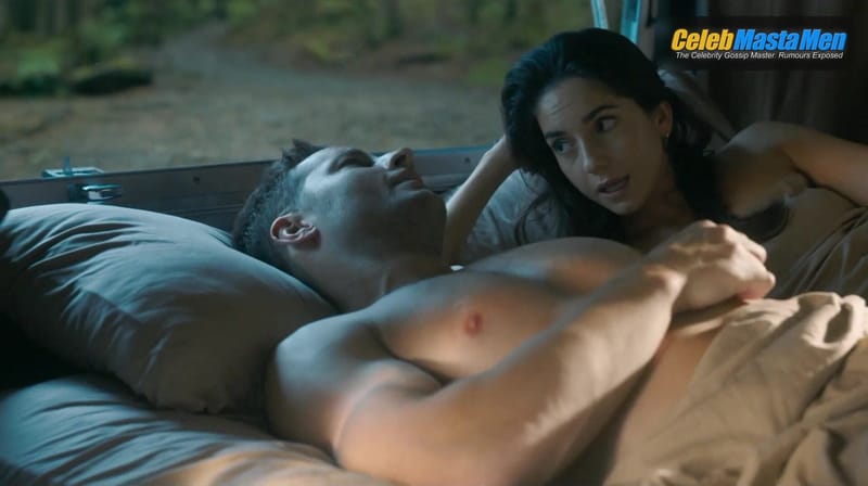 Justin Hartley Shirtless Scene in Tracker