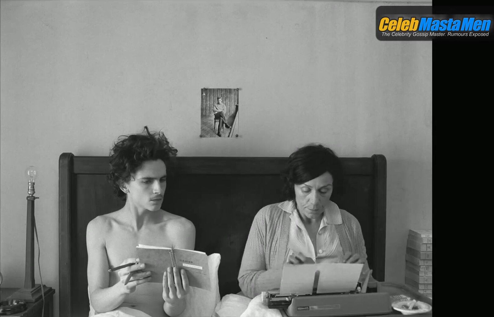 Timothee Chalamet Shirtless Scene in The French Dispatch screenshot 1