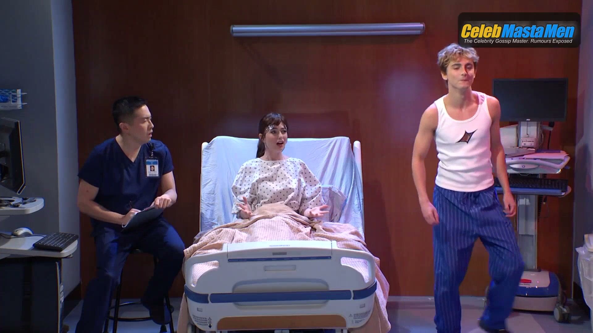 Bowen Yang and Timothee Chalamet Underwear Scene in Saturday Night Live screenshot 1