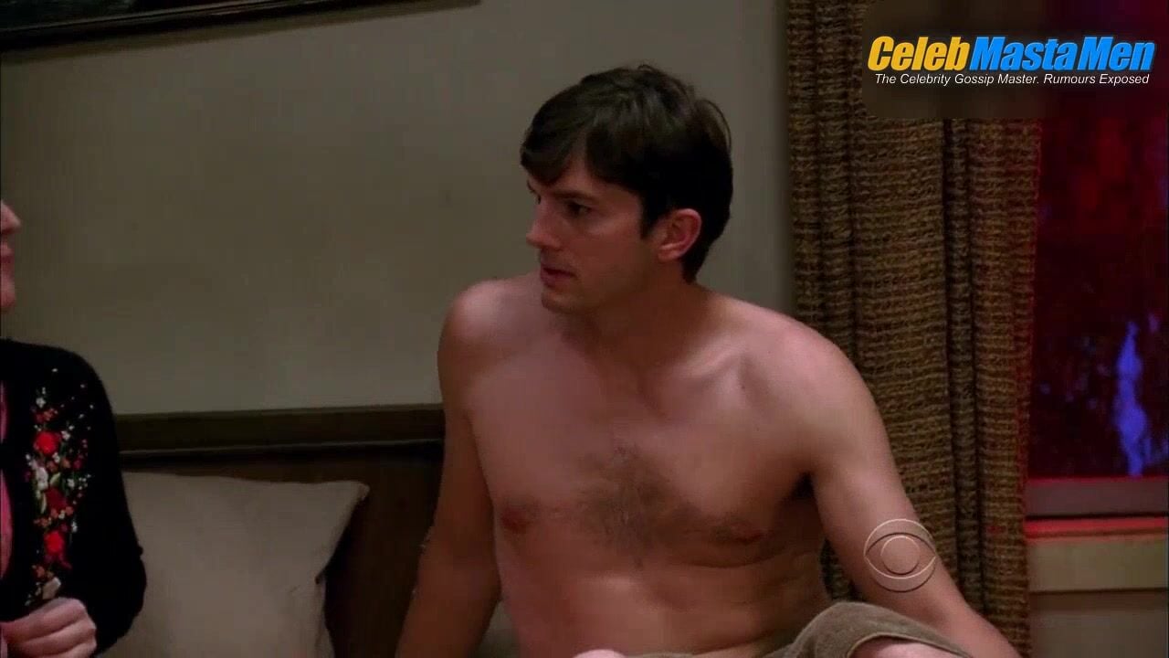 Ashton Kutcher Shirtless Scene In Two And A Half Men - Photo 1 of 5