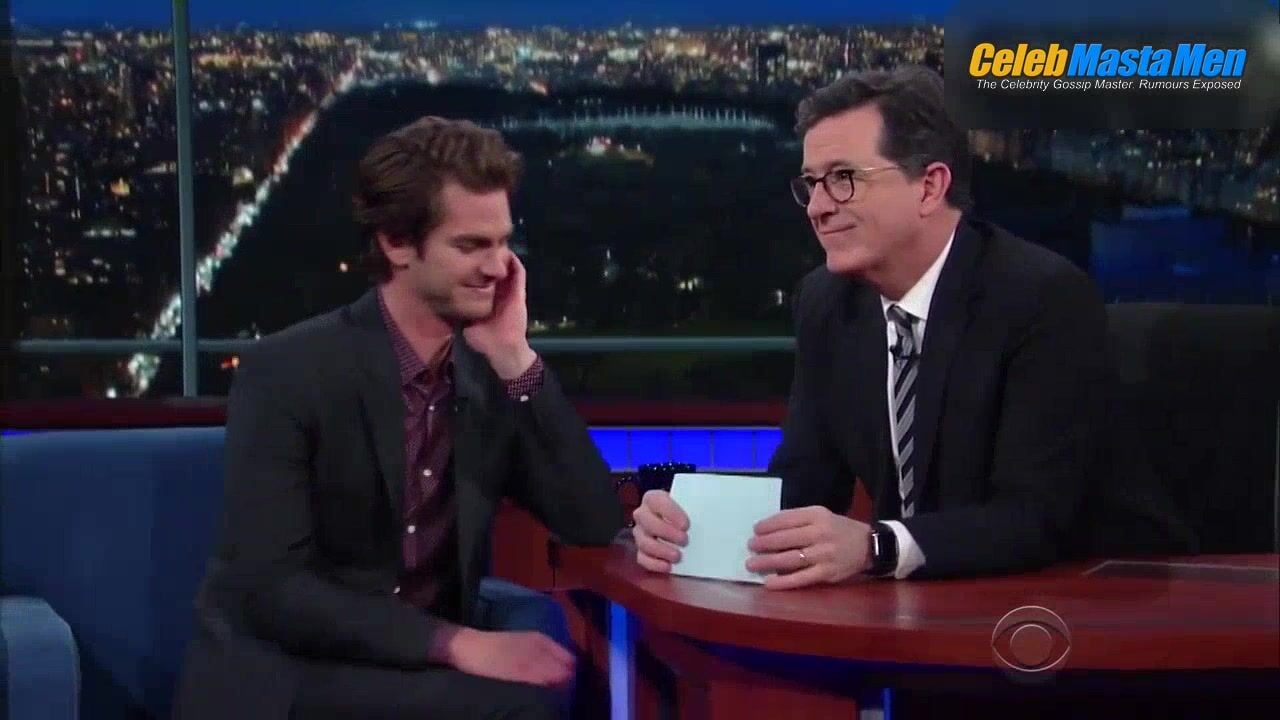 Andrew Garfield And Stephen Colbert Sexy Scene In The Late - Photo 1 of 5 photo 5