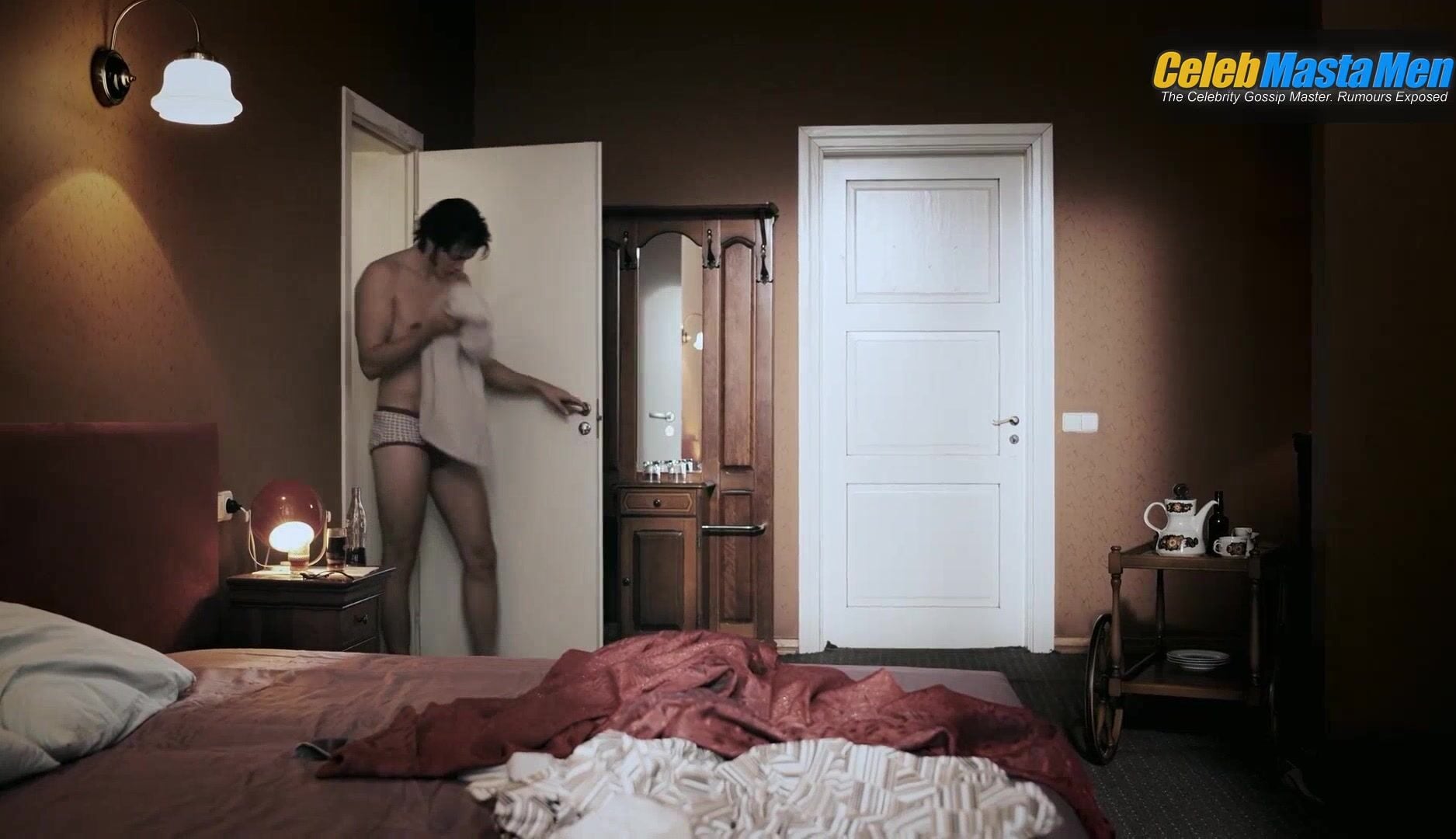 Bill Skarsgard Shirtless, Bulge Scene In Clark - Photo 1 of 5