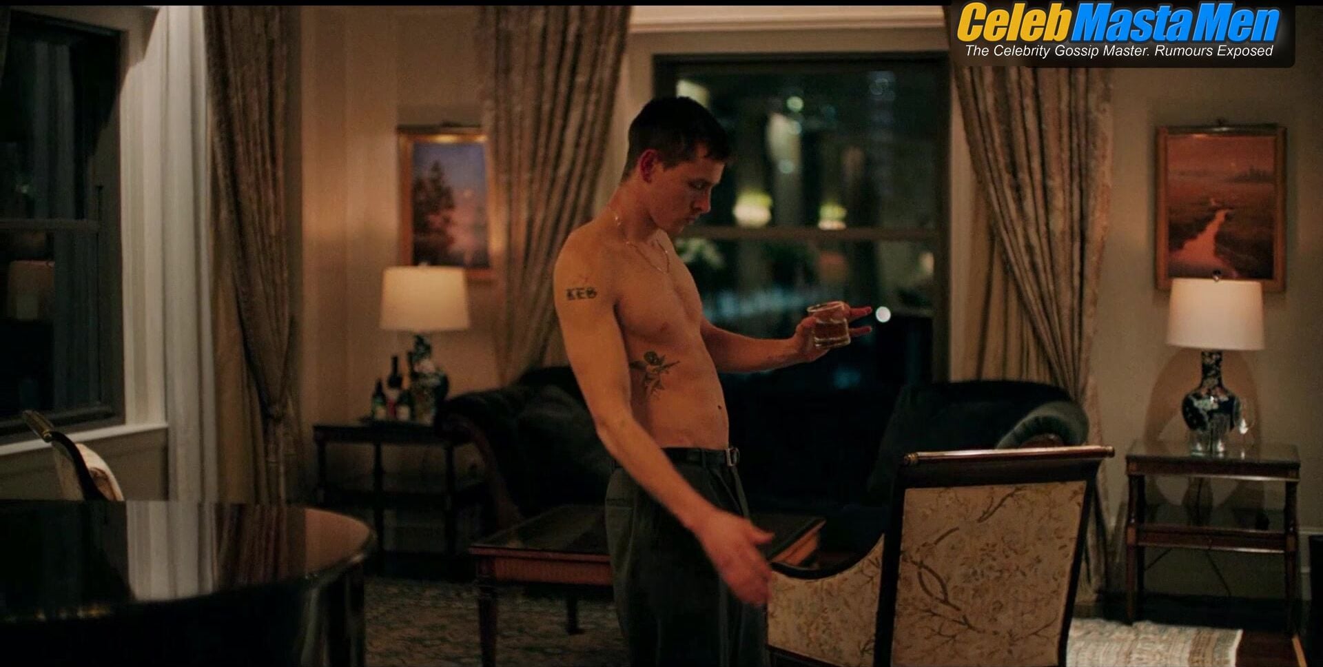Harris Dickinson Goes Shirtless In Straight Scene From - Photo 1 of 5