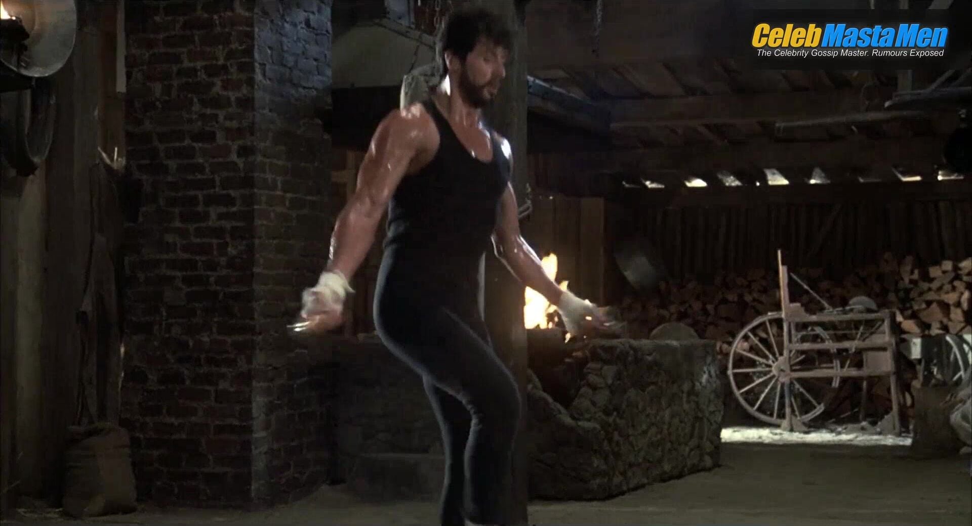 Dolph Lundgren Sylvester Stallone And Shirtless Scene From - Photo 3 of 5 photo 1