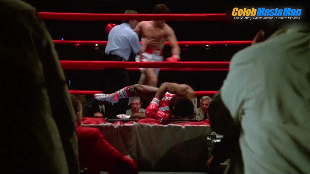 Carl Weathers Sylvester Stallone And Shirtless Scene From - Photo 2 of 5